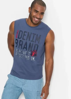 Outlet Muskel-Shirt aus reiner Baumwolle (2er Pack) Herren Strandmode|Große Größen
