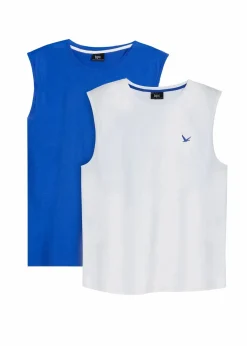 Clearance Muskelshirt aus reiner Bio-Baumwolle (2er Pack) Herren Große Größen|Basics