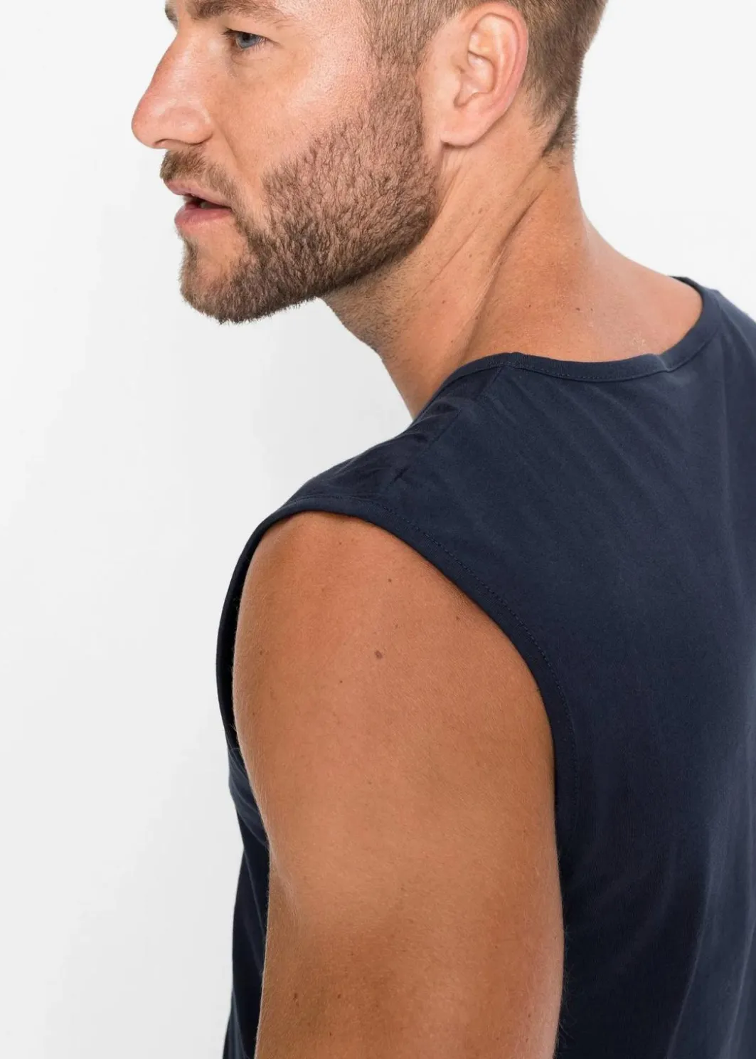 Herren bonprix Große Größen|Shirts & Polos|Muskel-Shirt aus reiner Bio-Baumwolle