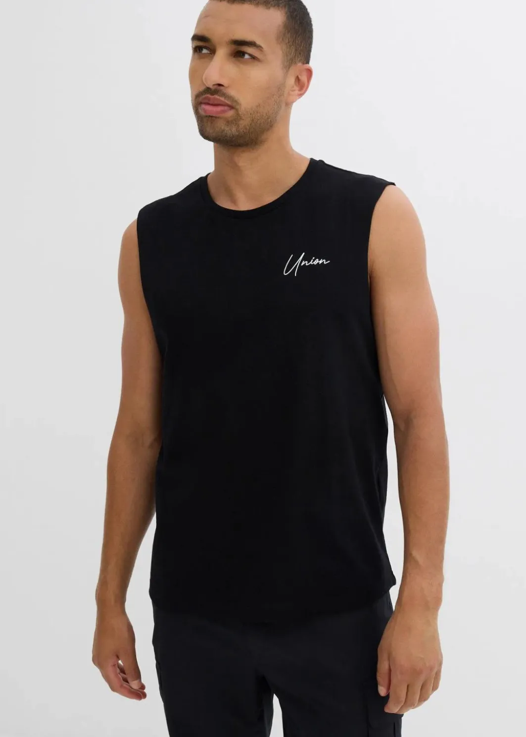 Herren bonprix Große Größen|Shirts & Polos|Muskelshirt (2er Pack) aus reiner Bio-Baumwolle, Loose Fit