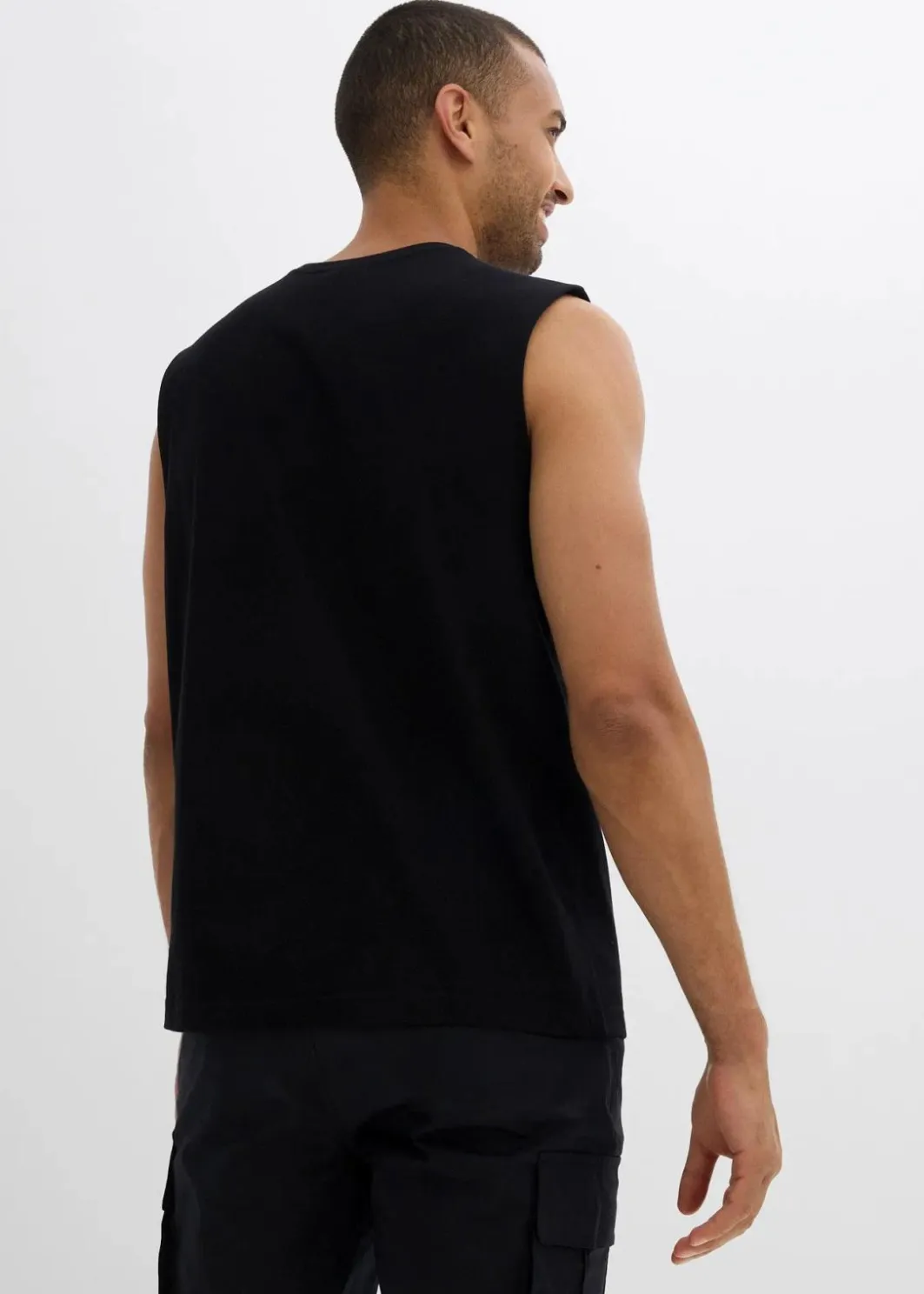 Herren bonprix Große Größen|Shirts & Polos|Muskelshirt (2er Pack) aus reiner Bio-Baumwolle, Loose Fit