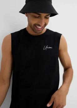 Herren bonprix Große Größen|Shirts & Polos|Muskelshirt (2er Pack) aus reiner Bio-Baumwolle, Loose Fit