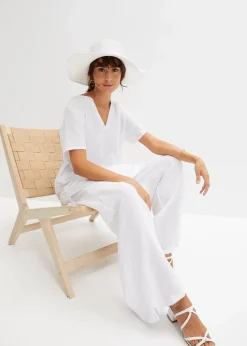 Musselin Long-Tunika aus reiner Baumwolle Damen Bekleidung·Jacken & Mäntel|Blusen & Tuniken