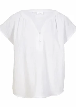 Discount Musselin-Blusentop aus reiner Baumwolle Damen Blusen & Tuniken|Bekleidung·Jacken & Mäntel