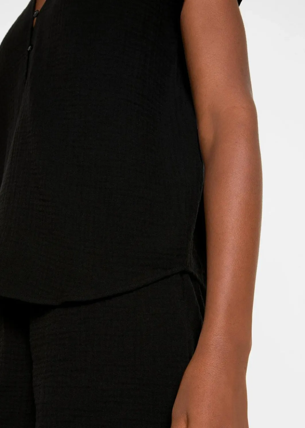 Clearance Musselin-Blusentop aus reiner Baumwolle Damen Blusen & Tuniken|Bekleidung·Jacken & Mäntel