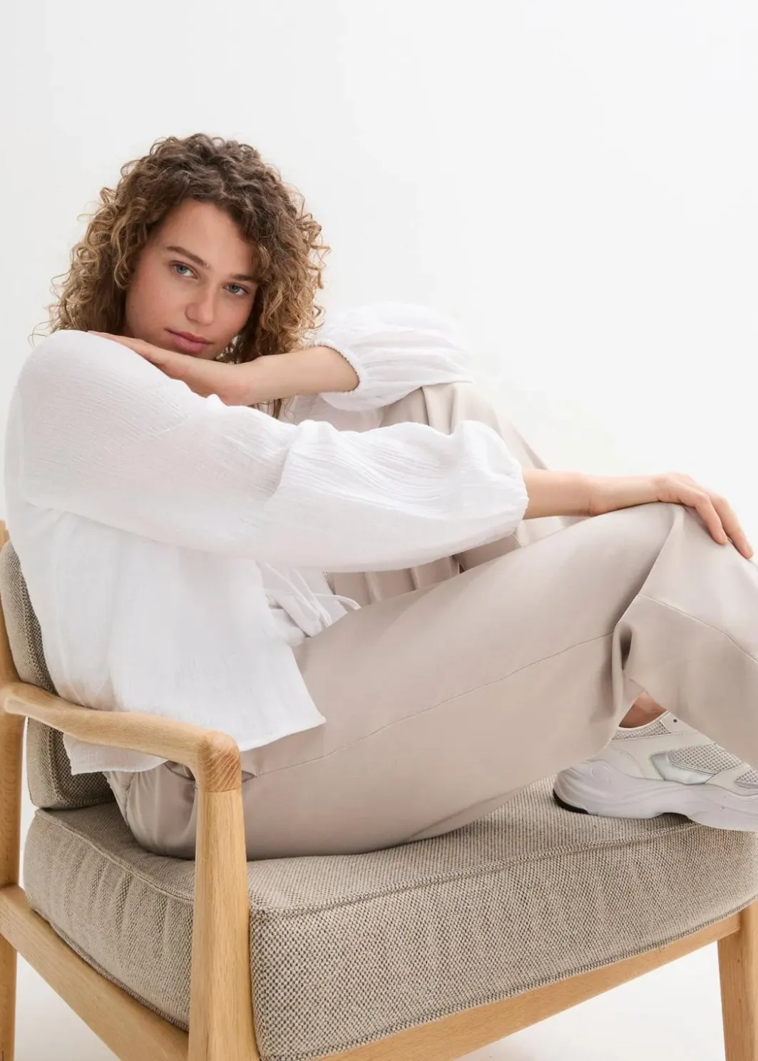 Damen bonprix Bekleidung·Hosen|Jacken & Mäntel|Musselin-Bolero