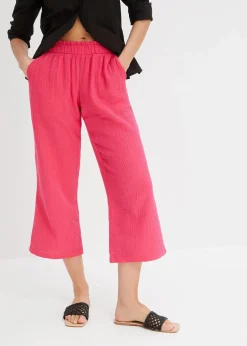 Online Musselin-Culotte aus Baumwolle Damen Hosen|Bekleidung·Kleider
