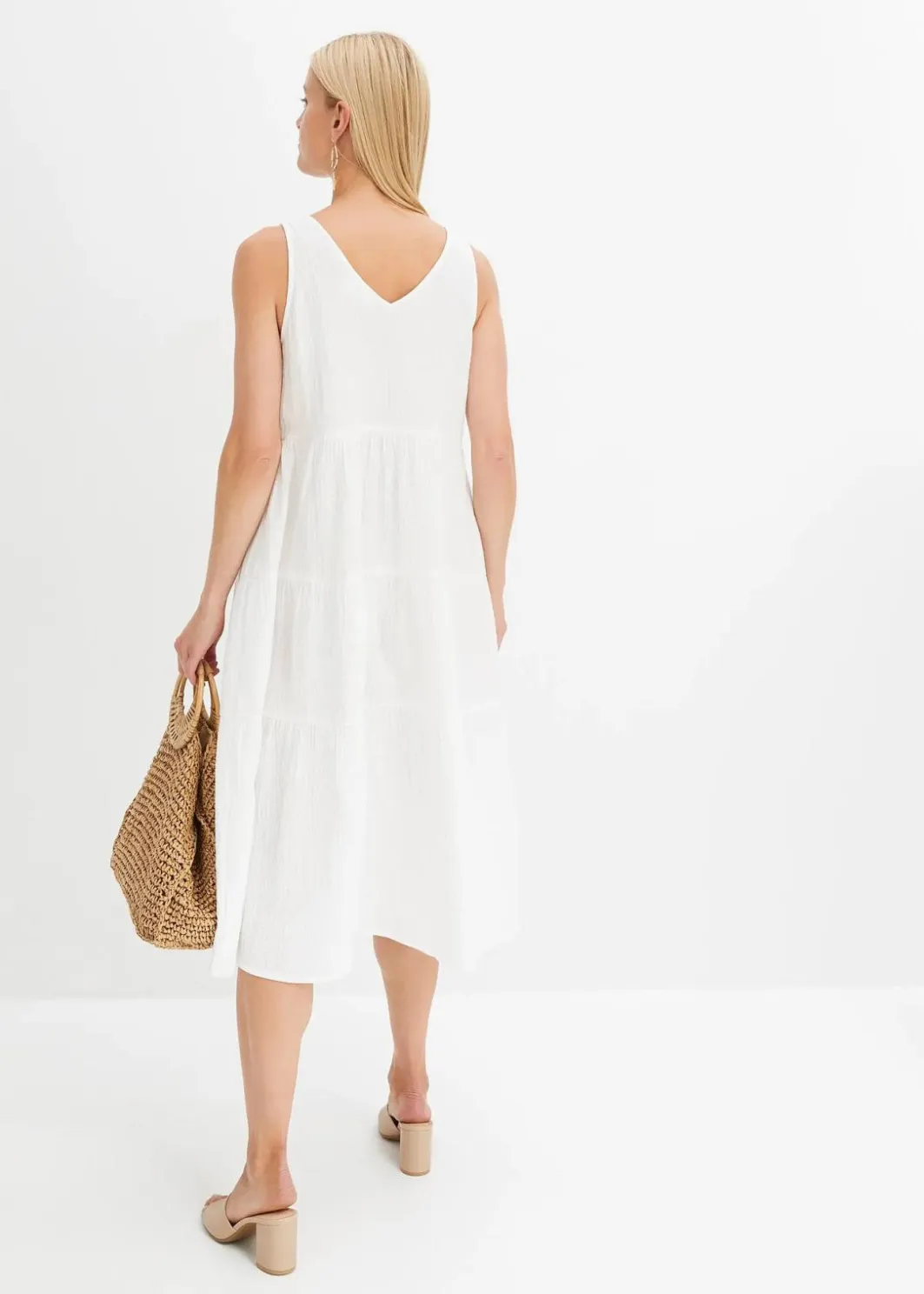 Discount Musselin-Kleid aus reiner Baumwolle Damen Bekleidung·Pullover & Strickjacken|Kleider