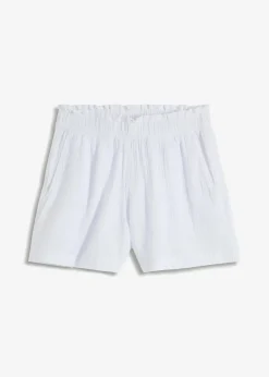 Damen bonprix Hosen|Shorts|Musselin-Shorts aus reiner Baumwolle