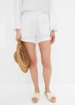 Damen bonprix Hosen|Shorts|Musselin-Shorts aus reiner Baumwolle