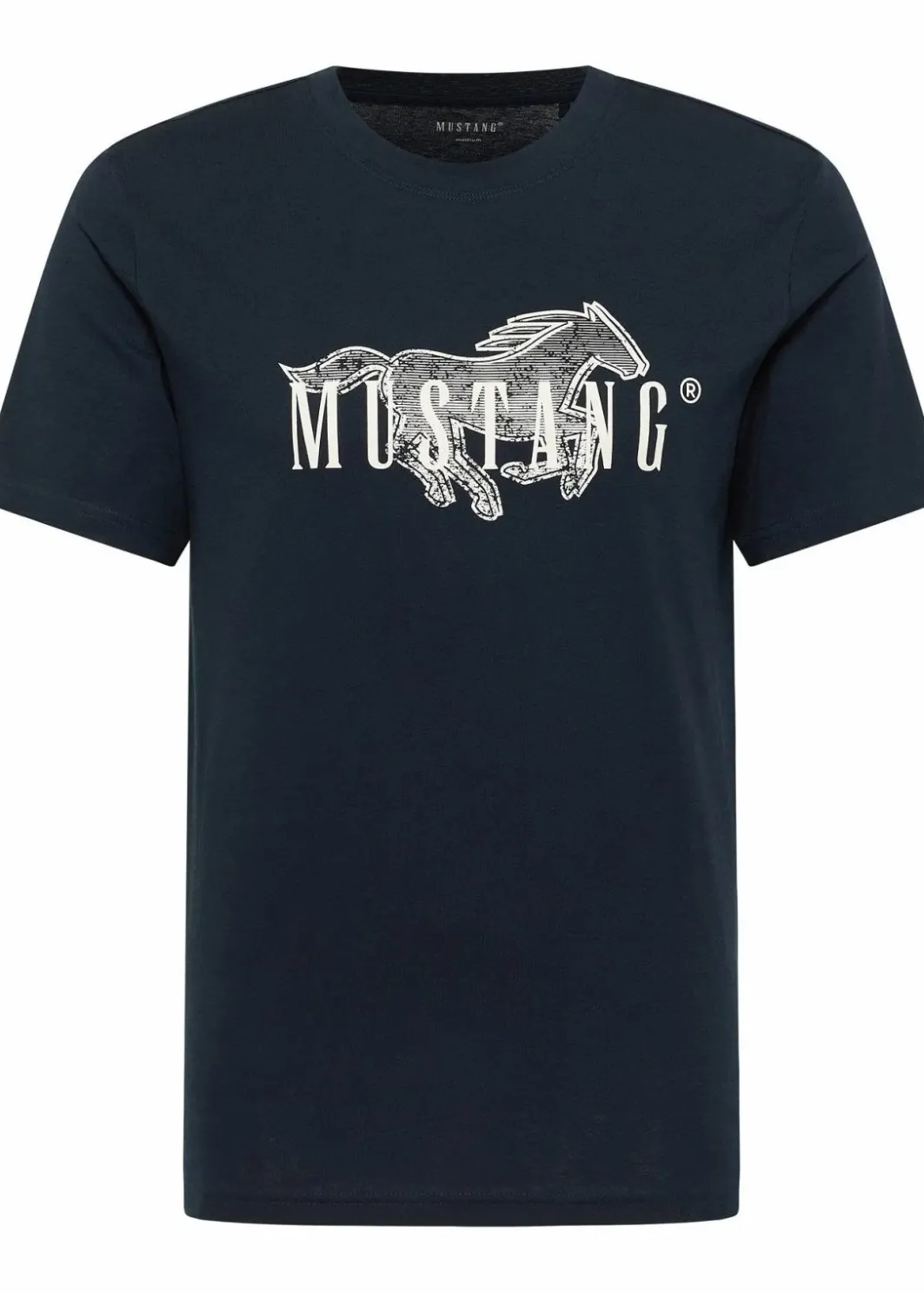 Herren Mustang Jeans Große Größen|Marken|Mustang Austin T-Shirt aus reiner Baumwolle