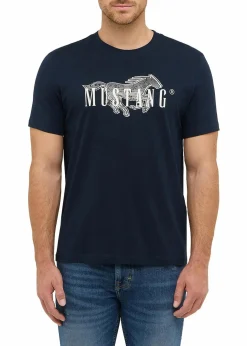 Herren Mustang Jeans Große Größen|Marken|Mustang Austin T-Shirt aus reiner Baumwolle