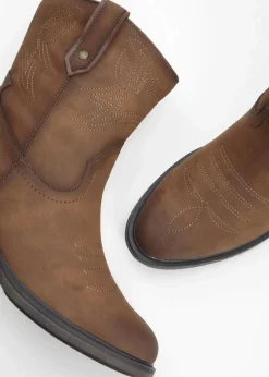 Damen Mustang High Heels|Stiefeletten|Cowboy Stiefelette