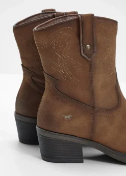 Damen Mustang High Heels|Stiefeletten|Cowboy Stiefelette