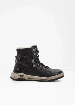 Damen Mustang Sneaker|Gefütterte Winterschuhe|High-Top-Sneaker