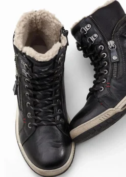 Damen Mustang Sneaker|Gefütterte Winterschuhe|High-Top-Sneaker