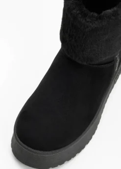 Damen Mustang High Heels|Gefütterte Winterschuhe|Plateau-Boots