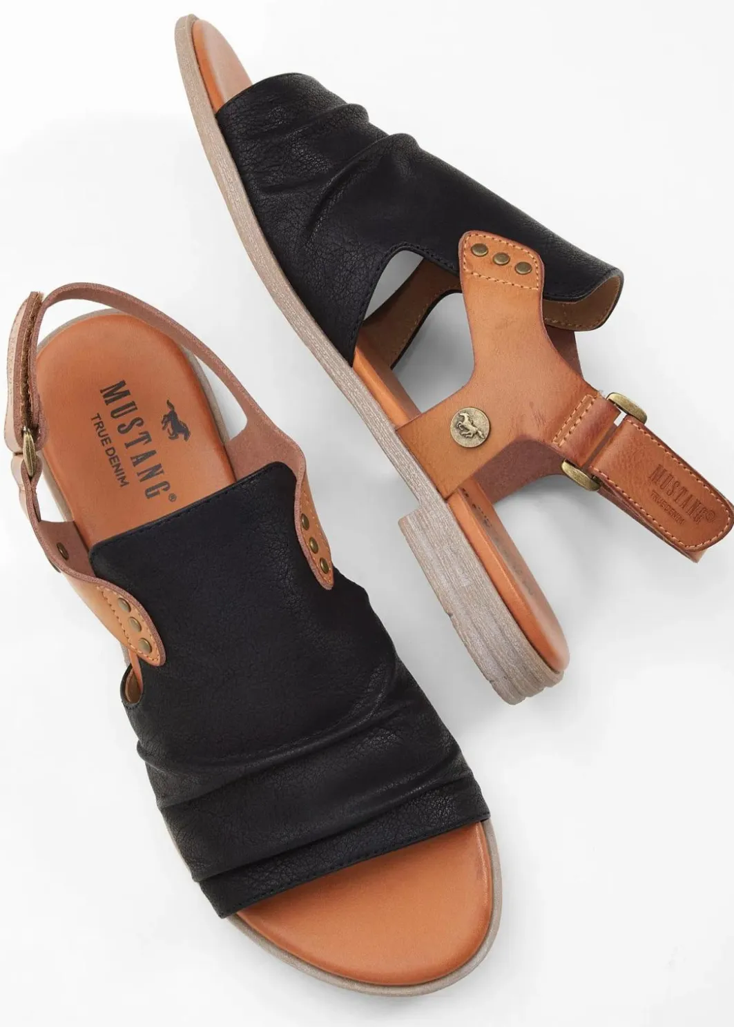Damen Mustang High Heels|Sommerschuhe|Sandalen