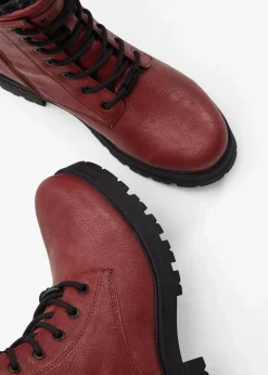 Clearance Schnürboots Damen High Heels|Gefütterte Winterschuhe