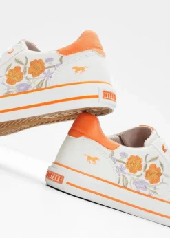 Outlet Sneaker mit Stickerei Damen High Heels|Sneaker