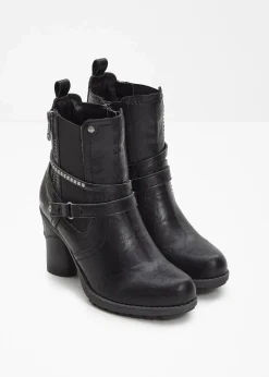 Damen Mustang High Heels|Gefütterte Winterschuhe|Stiefelette