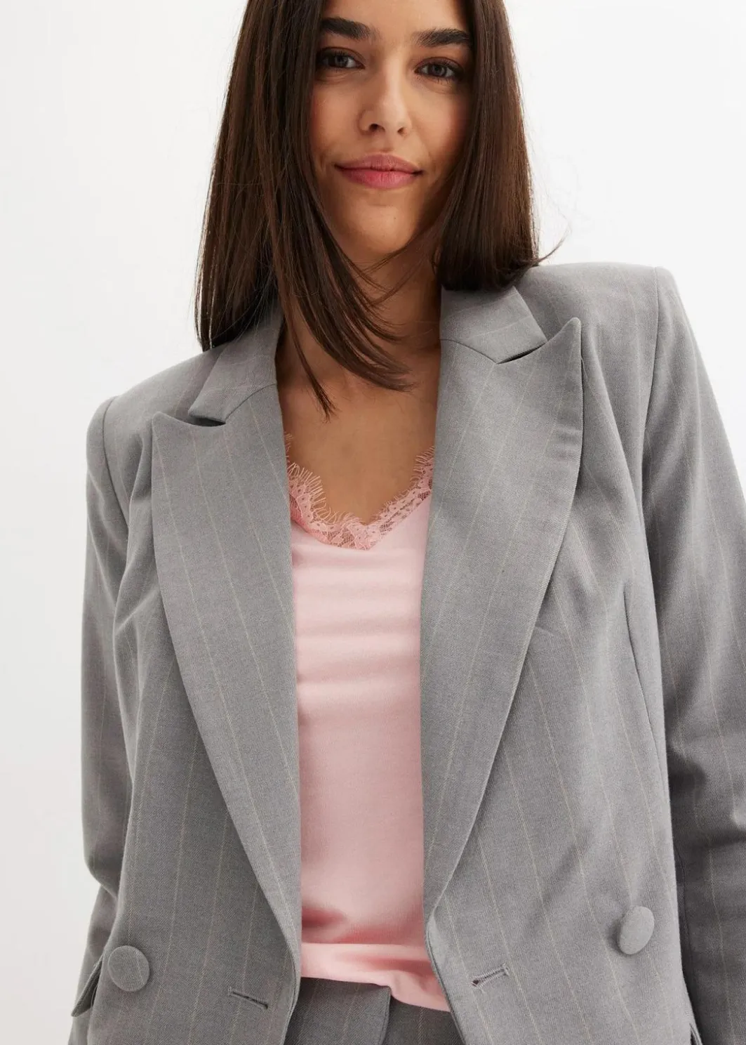 Damen bonprix Blazer|Nadelstreifen Blazer