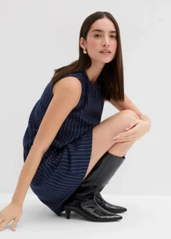 Damen bonprix Bekleidung·Pullover & Strickjacken|Kleider|Nadelstreifen Minikleid aus Viskose-Mix