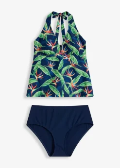 Damen bonprix Nachhaltigere Materialien|Tankinis|Neckholder Tankini (2-tlg.Set)