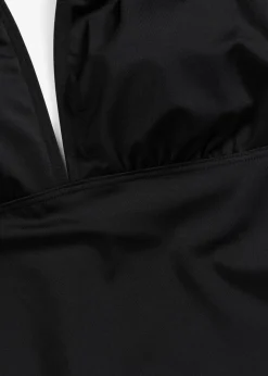 Neckholder-Badeanzug mit tiefem V-Ausschnitt Damen Nachhaltigere Materialien|Badeanzüge