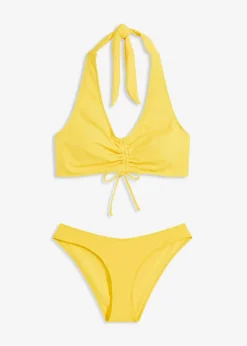 Discount Neckholder-Bikini mit Raffung (2-tlg.Set) Damen Nachhaltigere Materialien|Bikinis