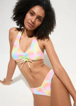 Neckholder-Bikini mit Raffung (2-tlg.Set) Damen Nachhaltigere Materialien|Bikinis