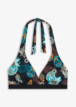 Damen bonprix Nachhaltigere Materialien|Mix & Match|Neckholder-Bikinioberteil mit tiefem Ausschnitt