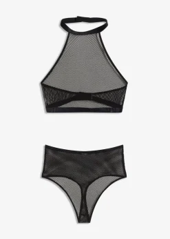 Damen bonprix Wäsche·Erotikwäsche|Erotikwäsche|Neckholderbralette + Taillenstring (2-tlg.Set)