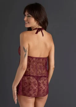 Damen bonprix Wäsche·Erotikwäsche|Erotikwäsche|Neckholderkleid aus Spitze