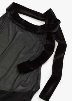 Clearance Neckholderkleid mit Samt Damen Wäsche·Erotikwäsche|Erotikwäsche