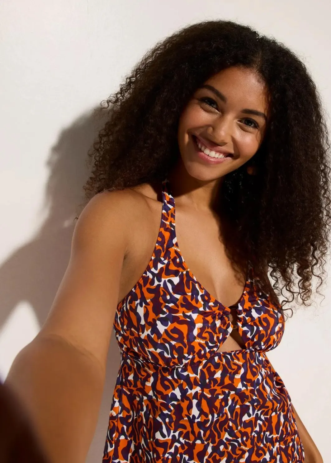Damen bonprix Nachhaltigere Materialien|Tankinis|Neckholder-Tankini mit Ringdetail (2-tlg.Set)