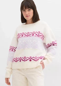 Hot Norweger-Pullover Damen Bekleidung·Umstandsmode|Pullover & Strickjacken
