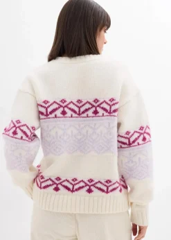 Hot Norweger-Pullover Damen Bekleidung·Umstandsmode|Pullover & Strickjacken