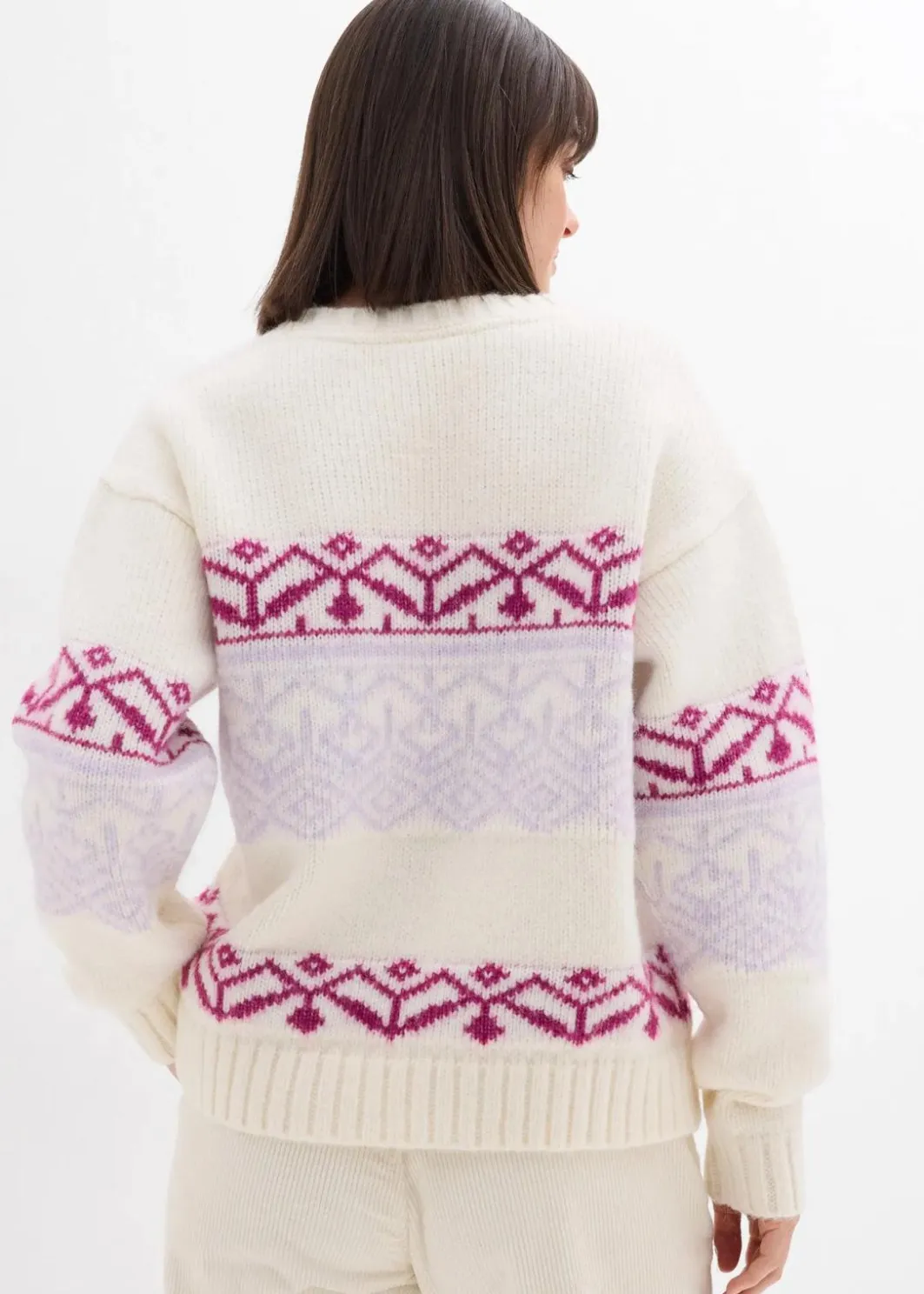 Hot Norweger-Pullover Damen Bekleidung·Umstandsmode|Pullover & Strickjacken