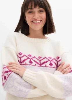 Hot Norweger-Pullover Damen Bekleidung·Umstandsmode|Pullover & Strickjacken