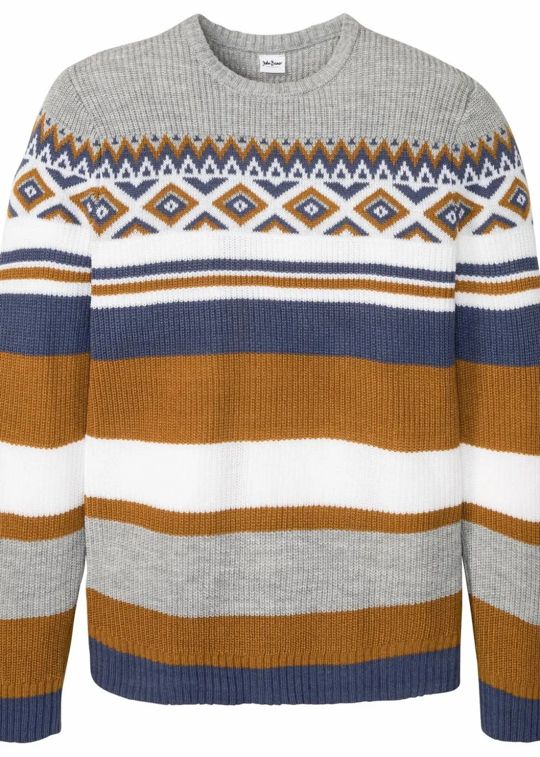 Herren bonprix Pullover & Strickjacken|Große Größen|Norweger-Pullover