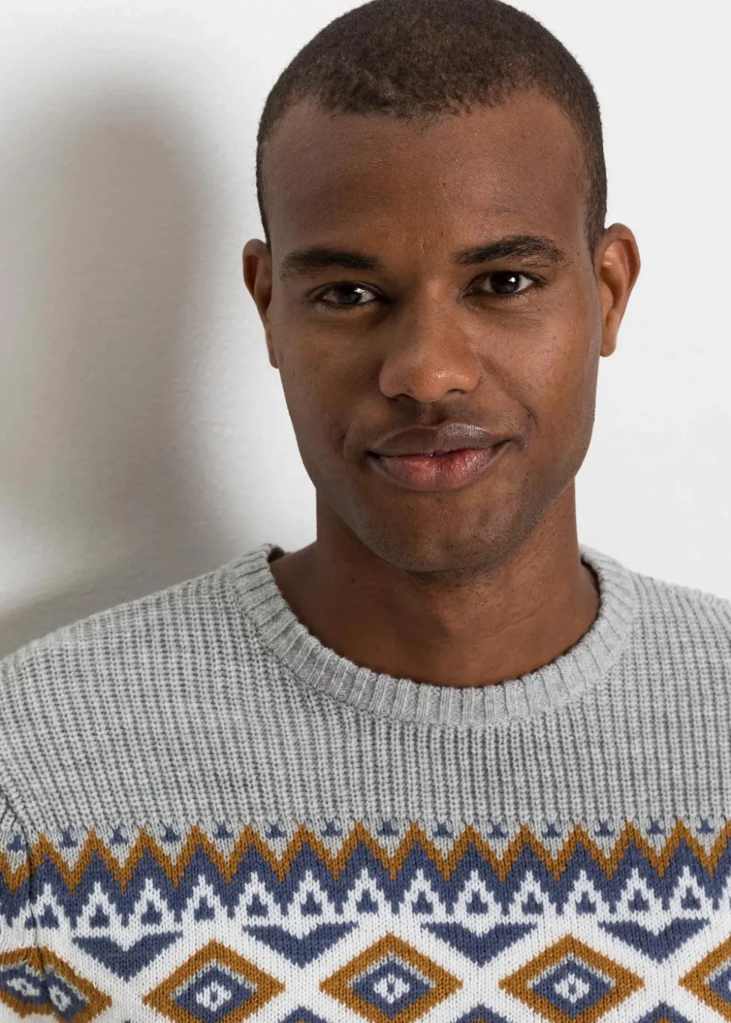 Herren bonprix Pullover & Strickjacken|Große Größen|Norweger-Pullover