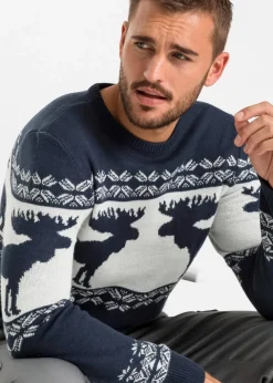 Herren bonprix Große Größen|Pullover & Strickjacken|Norweger-Pullover