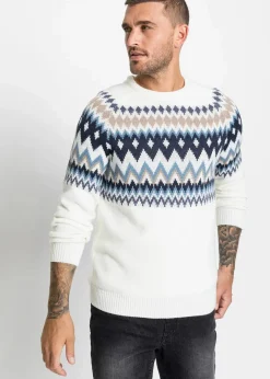 Herren bonprix Große Größen|Pullover & Strickjacken|Norweger-Pullover