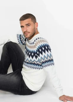 Herren bonprix Große Größen|Pullover & Strickjacken|Norweger-Pullover