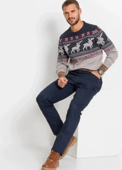 Herren bonprix Pullover & Strickjacken|Große Größen|Norweger-Pullover
