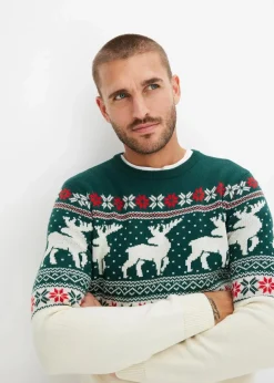 Herren bonprix Große Größen|Pullover & Strickjacken|Norweger-Pullover