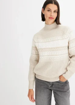 Damen bonprix Bekleidung·Umstandsmode|Bekleidung·Jeans|Norweger-Pullover