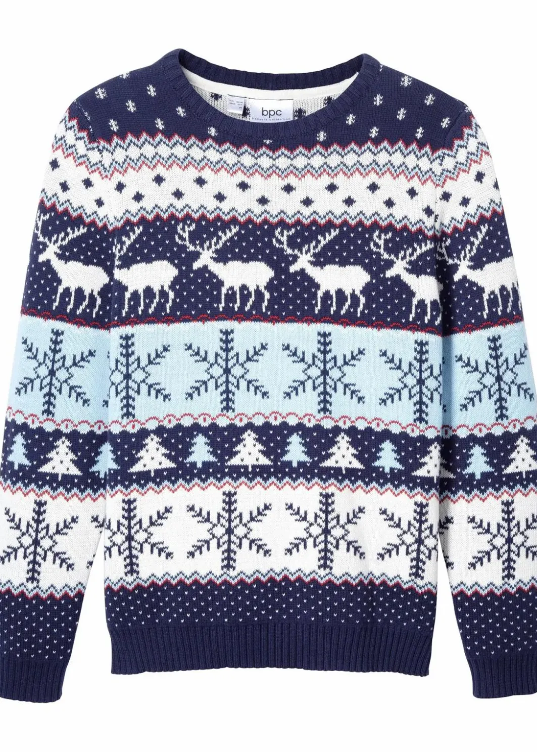 Norweger-Pullover aus reiner Baumwolle Kinder Jungen 9-16 Jahre·Sweat & Strick|Jungen 2-8 Jahre·Sweat & Strick