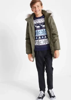Norweger-Pullover aus reiner Baumwolle Kinder Jungen 9-16 Jahre·Sweat & Strick|Jungen 2-8 Jahre·Sweat & Strick
